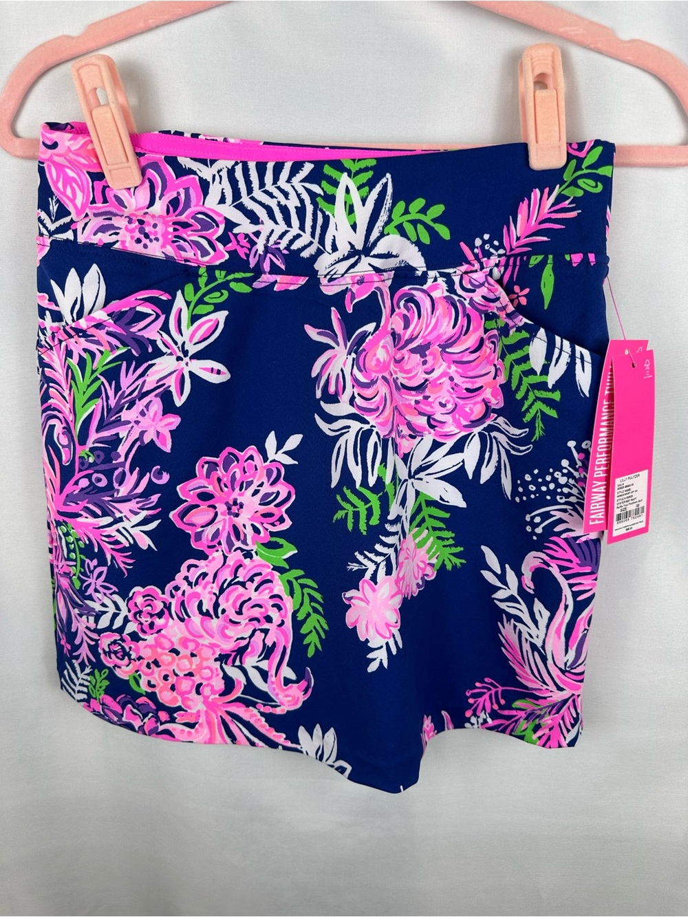 Lilly Pulitzer NWT,00,Monica skort Upf50 oyster bay navy ruffle your feathers ⛳️